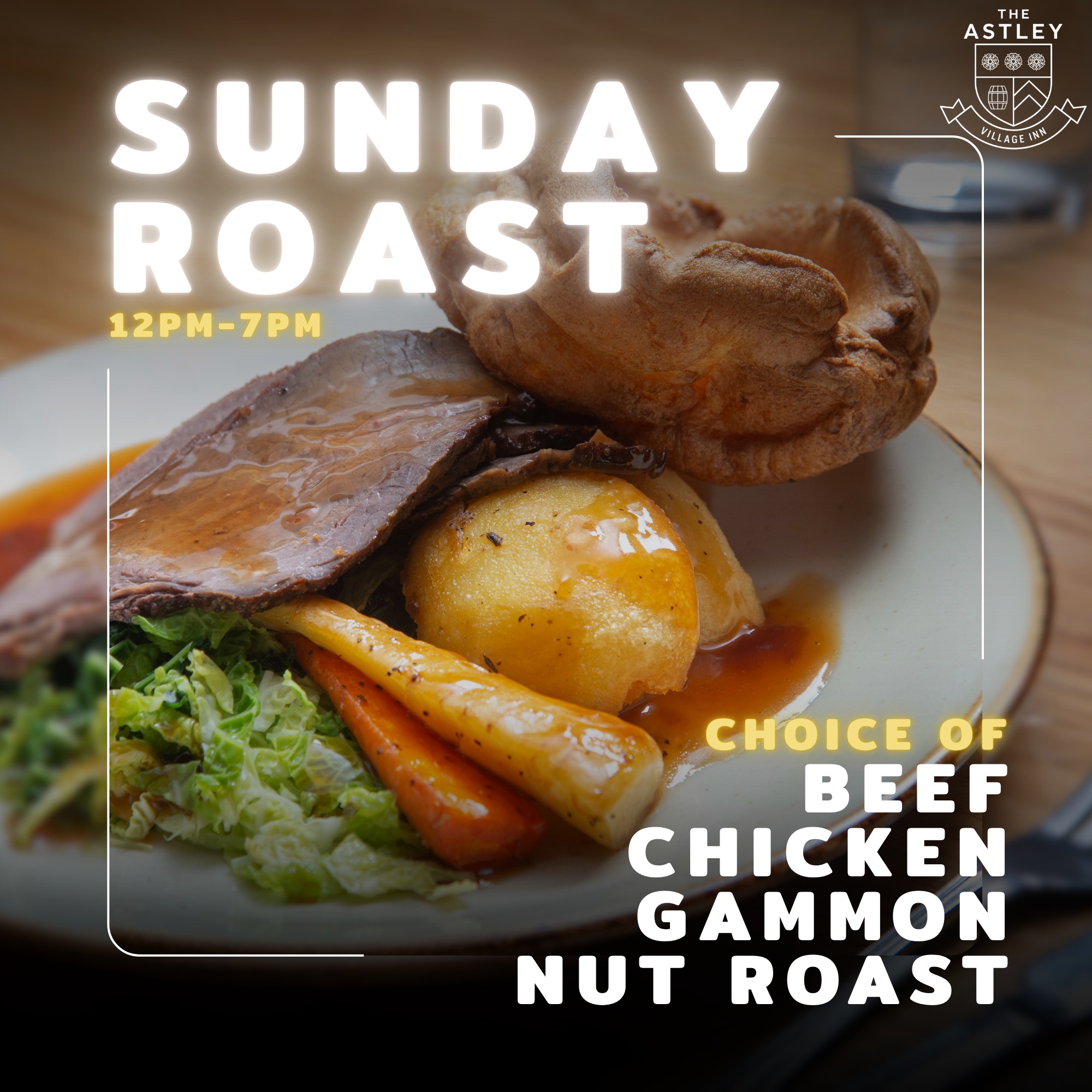 Sunday Roast at Astley Village Inn
